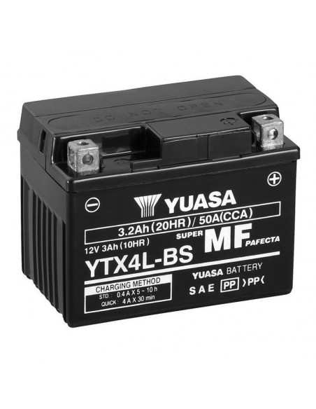 BATERIA MOTO YUASA YTX4L-BS LIBRE MANTENIMIENTO