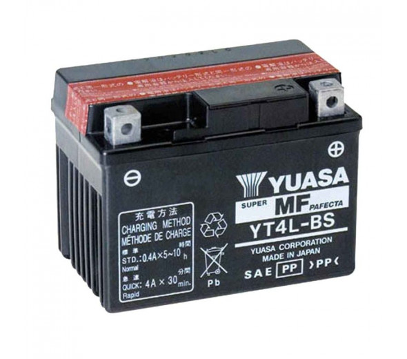 BATERIA MOTO YUASA YT4L-BS LIBRE MANTENIMIENTO