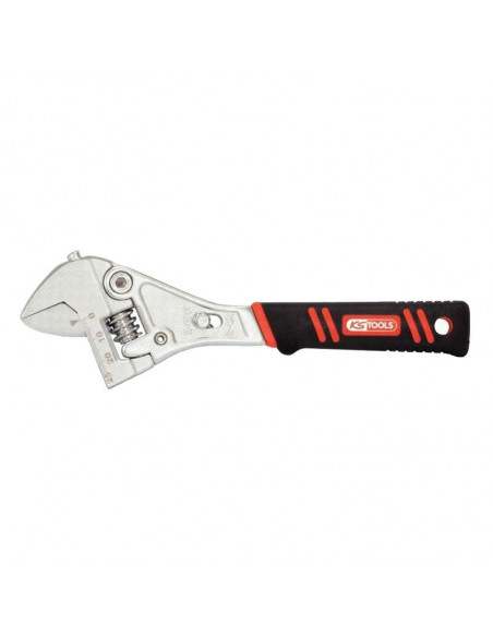 KS TOOLS LLAVE INGLESA + CARRACA