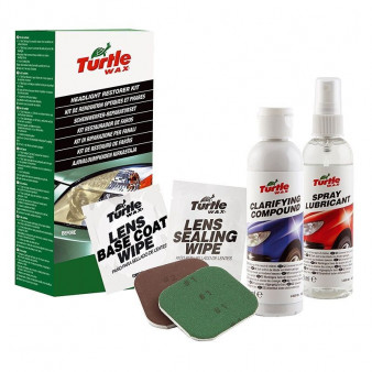 KIT RESTAURADOR DE FAROS TURTLE WAX