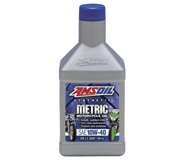 AMSOIL SYNTHETIC METRIC MOTORCYCLE OIL 10W40